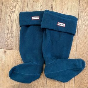 Hunter boot socks teal